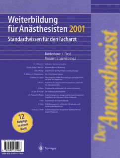 Der Anaesthesist Weiterbildung für Anästhesisten 1997