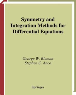 Symmetry and Integration Methods for Differential Equations - Bluman, George;Anco, Stephen