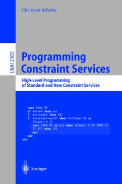 Programming Constraint Services - Schulte, Christian