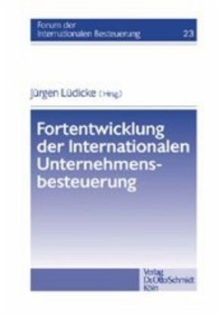 Cover Fortentwicklung der Internationalen Unternehmensbesteuerung