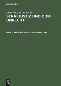 Amtsmissbrauch und Korruption - Klaus Marxen (Hrsg.)