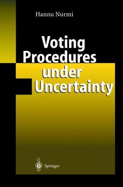 Voting Procedures under Uncertainty - Nurmi, Hannu