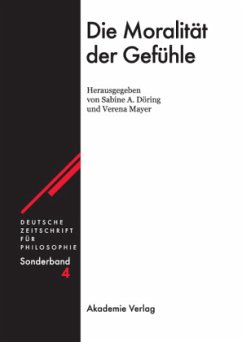 Die Moralität der Gefühle - Döring, Sabine A. / Mayer, Verena (Hgg.)