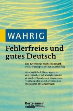 Cover Wahrig, Fehlerfreies und gutes Deutsch
