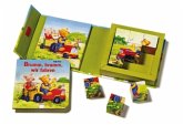 Brumm, brumm, wir fahren, 9 Würfelklötzchen (Würfelpuzzle)