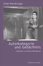 Cover Autorkategorie und Gedächtnis