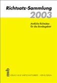 Richtsatz-Sammlung für das Kalenderjahr 2003