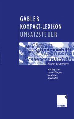 Gabler Kompakt-Lexikon Umsatzsteuer - Dautzenberg, Norbert