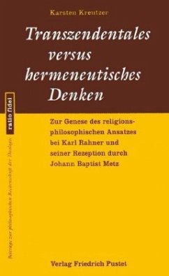 Cover Transzendentales versus hermeneutisches Denken