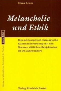 Cover Melancholie und Ethik