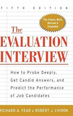 The Evaluation Interview - Fear, Richard A; Chiron, Robert J