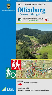 Topographische Freizeitkarte Baden-Württemberg Offenburg