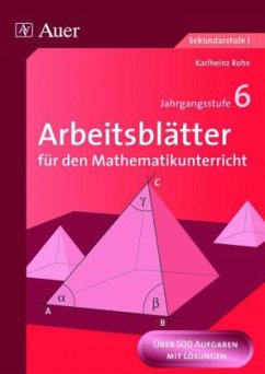 6. Jahrgangsstufe / Arbeitsblätter für den Mathematikunterricht - Rohe, Karlheinz