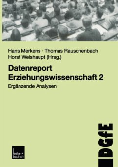 Datenreport Erziehungswissenschaft 2