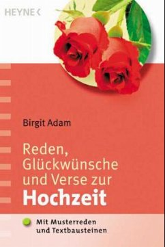 Reden, Glückwünsche und Verse zur Hochzeit - Adam, Birgit
