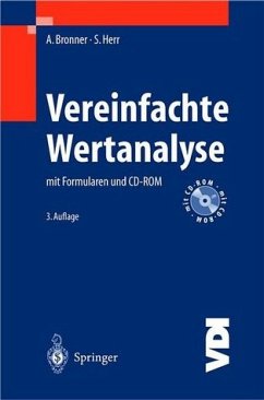 Vereinfachte Wertanalyse mit Formularen und CD-ROM (VDI-Buch) [Gebundene Ausgabe] Albert Bronner (Autor) VDI-Buch - Albert Bronner