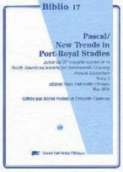 Cover Pascal / New Trends in Port-Royal Studies