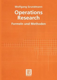 Operations Research - Grundmann, Wolfgang
