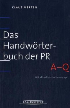 Das Handwörterbuch der PR, 2 Bände Cover Das Handwörterbuch der PR, 2 Bände