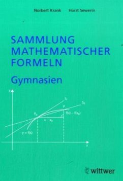 Cover Sammlung mathematischer Formeln, Gymnasien
