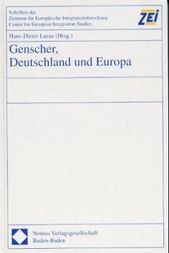Cover Genscher, Deutschland und Europa