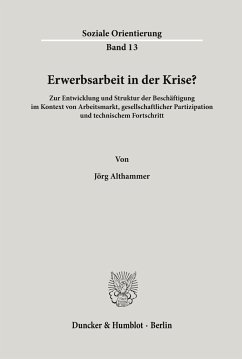 Erwerbsarbeit in der Krise? - Althammer, Jörg