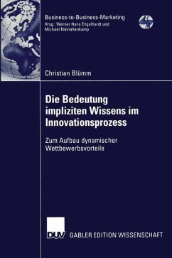 Die Bedeutung impliziten Wissens im Innovationsprozess - Blümm, Christian