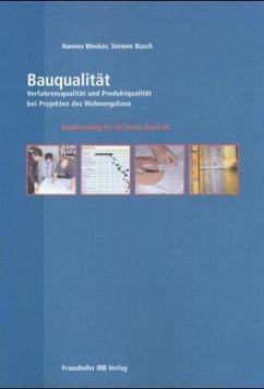 Bauqualität - Weeber, Hannes;Bosch, Simone