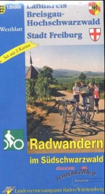 Cover Topographische Landkreiskarte Baden-Württemberg Landkreis Breisgau-Hochschwarzwald, Stadt Freiburg, 2 Bl.