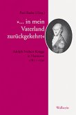 'In mein Vaterland zurückgekehrt', Adolph Freiherr Knigge in Hannover 1787-1790