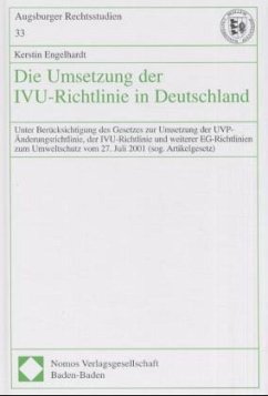 Die Umsetzung der IVU-Richtlinie in Deutschland - Engelhardt, Kerstin