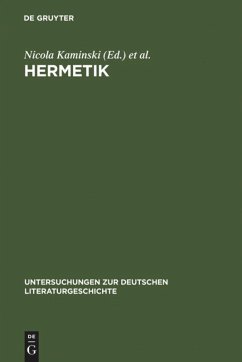 Hermetik - Kaminski, Nicola / Drügh, Heinz J. / Herrmann, Michael (Hgg.)