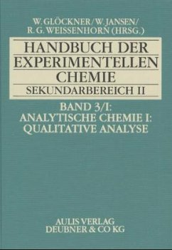 Analytische Chemie / Handbuch der experimentellen Chemie Sekundarbereich II 3/1, Tl.1