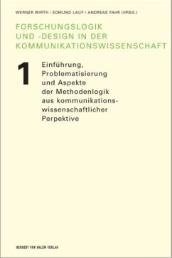 Einführung, Problematisierungen und Aspekte der Methodenlogik aus kommunikationswissenschaftlicher Perspektive / Forschungslogik und -design in der Kommunikationswissenschaft Bd.1 - Wirth, Werner / Lauf, Edmund / Fahr, Andreas (Hgg.)