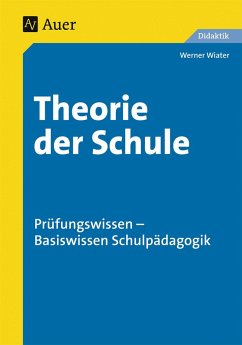 Theorie der Schule - Wiater, Werner