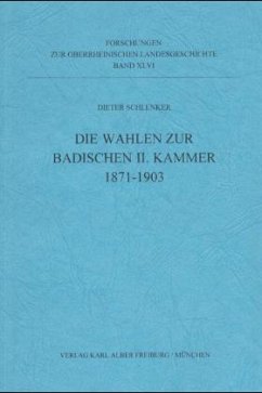 Cover Die Wahlen zur Badischen II. Kammer 1871-1903
