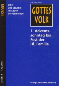 Cover 1. Adventssonntag bis Fest der Hl. Familie / Gottes Volk, Lesejahr B 2003, 8 Hefte u. Sonderbd. 1