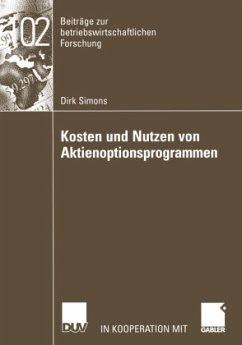 Kosten und Nutzen von Aktienoptionsprogrammen - Simons, Dirk