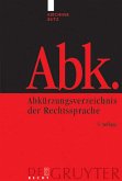 Abkürzungsverzeichnis der Rechtssprache Kirchner/Butz. Bearb. von Cornelie Butz