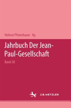 Jahrbuch der Jean Paul Gesellschaft 2003 - Loparo, Kenneth A.