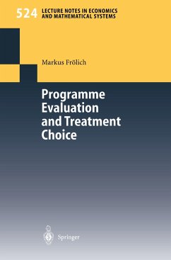 Programme Evaluation and Treatment Choice - Frölich, Markus