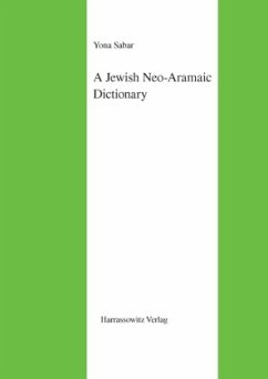 A Jewish Neo-Aramaic Dictionary - Sabar, Yona