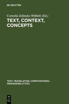 Text, Context, Concepts - Zelinsky-Wibbelt, Cornelia (Ed.]