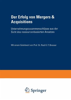 Der Erfolg von Mergers & Acquisitions - Eschen, Erik