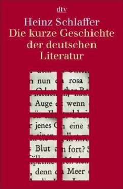 Die kurze Geschichte der deutschen Literatur - Schlaffer, Heinz