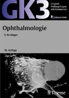 Cover Ophthalmologie / Original-Prüfungsfragen mit Kommentar GK 3 (2. Staatsexamen)