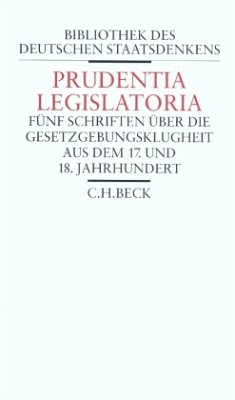 Prudentia Legislatoria - Mohnhaupt, Heinz / Maier, Hans / Stolleis, Michael (Hgg.)