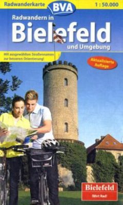 Cover BVA Radwanderkarte Radwandern in Bielefeld und Umgebung