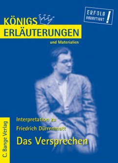 Cover Das Versprechen von Dürrenmatt - Textanalyse und Interpretation mit ausführlicher Inhaltsangabe.