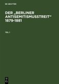 Der ¿Berliner Antisemitismusstreit¿ 1879-1881